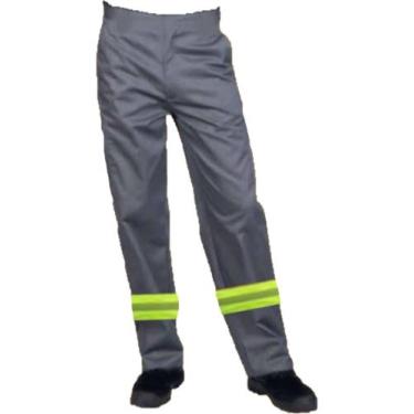 Imagem de Calça Brim Refletiva - A FABRICA, Cinza, XG