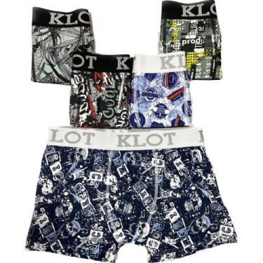 Imagem de Kit 20 Cuecas Boxer Adulto Klot - Box Estampada, G