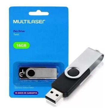 Imagem de Pendrive multilaser 16 gb, 16GB