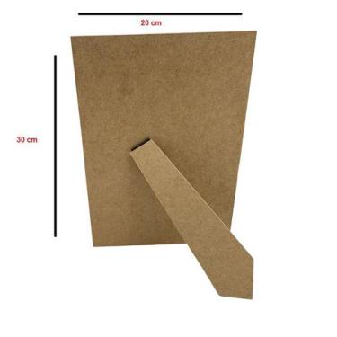 Imagem de Kit 50 Fundo Porta Retrato com Gravata 20x30 Mdf Madeira - ATACADÃO DO