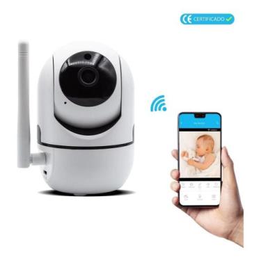 Imagem de Babá Eletrônica Câmera Wifi Visão Noturna Microfone E Vídeo - TW