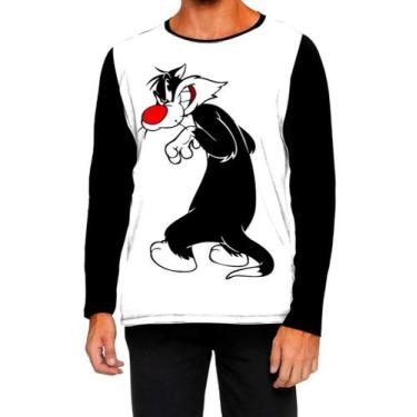 Imagem de Camiseta Manga Longa Ads frajola looney Tunes - Fabriqueta, GG