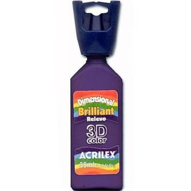 Imagem de Tinta Dimensional Relevo 3D Brilhante Violeta Cobalto - ACRILEX