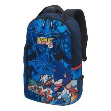 Imagem de Mochila Sonic Comic Costa Juvenil Escolar, MARINHO, UN