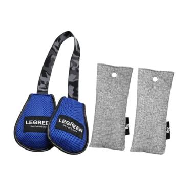 Imagem de oshhni Luvas de boxe desodorizantes equipamento de boxe fácil de usar luvas de boxe limpador eliminador de odor sacos de carvão para sapatos geladeira, Azul, 75g Sem Sabor