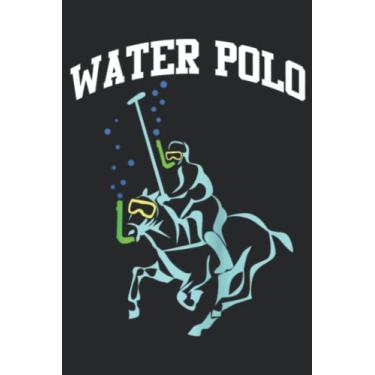 Imagem de WATER POLO Meme Funny Snorkeling Horse Water Polo Joke Raglan Baseball Nice: Lined Journal Notebook To Do Schedule, Medium 6x9 Inches, 120 Pages, Printed Cover