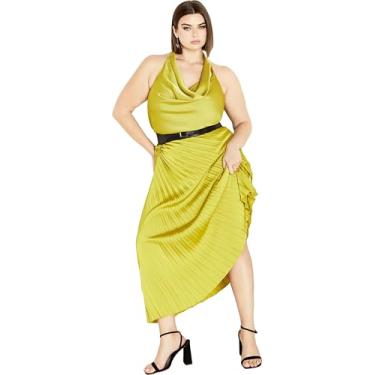 Imagem de City Chic Saia Amaya feminina, Chartreuse, 52