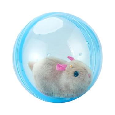 Imagem de Generic Brinquedo interativo para animais de estimação, brinquedo eletrônico para exercícios de provocação de gatos, brinquedo de bola rolante para gatos, Hamster Amarelo