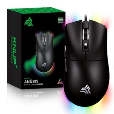 Imagem de Knup Hathor Mouse Gamer Ergonomico 7 Botões 400 a 7200 DPI USB Led RGB
