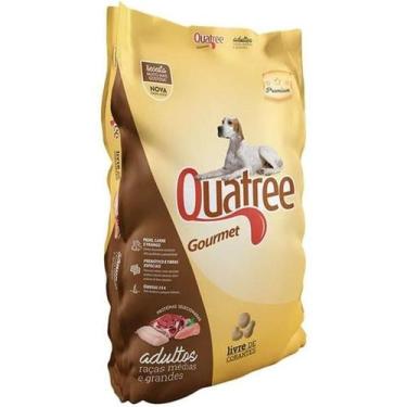 Imagem de Ração Quatree Gourmet Cães Adultos Raças Médias e Gran 15kg - GRANVITA