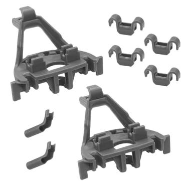 Imagem de 00428344 Kit de clipe de dente flip inferior de rolamento de lava-louças compatível com Bosch Thermador Kenmore máquinas de lavar louça substitui 418499 00418499 428344 420199