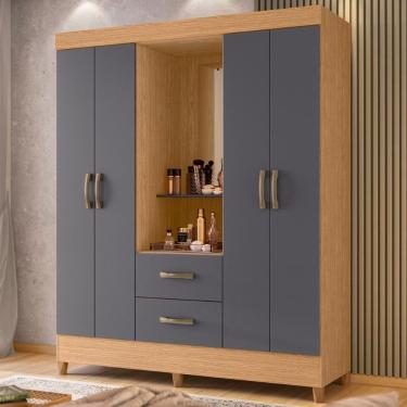 Imagem de Guarda Roupa Capelinha Dubai Freijó Titanium