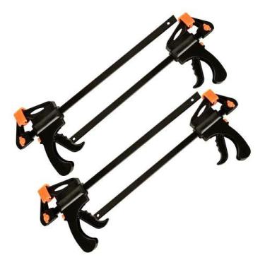 Imagem de 4 Grampos Sargento Aperto Rápido 10 Pol 250mm Marcenaria - IDEA+PRO