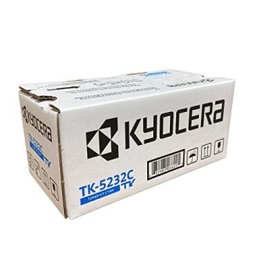 Imagem de Cartucho de toner ciano Kyocera TK-5232C para Ecosys P5021cdw/M5521cdw, Kyocera genuína, até 2200 páginas