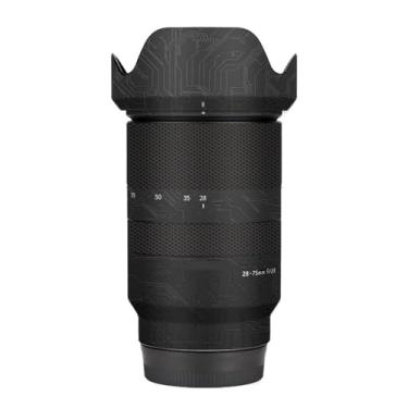 Imagem de Adesivo de lente de câmera antiarranhões para Tamron 28-75 mm F2.8 Di Ill RXD adequado para Sony Mount Camera Coat Wrap película protetora corporal capa protetora F/2.8 28-75 2.8 (preto circuito)