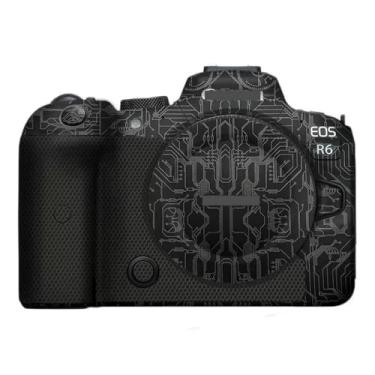 Imagem de Película para câmera R6 para Canon EOS R6 EOSR6 EOSR6 película de vinil antirarranhões protetor corporal casaco acessórios de fotografia adesivo (Circuit Titanium)