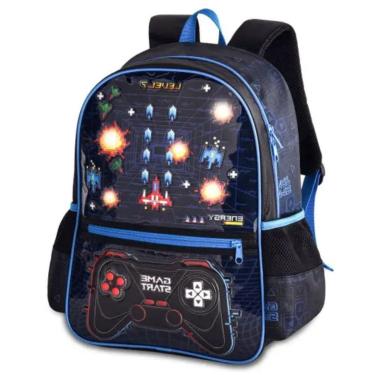 Imagem de Mochila Costas Infantil Video Game Start Com Luzes Infantil Escolar Clio Style-Masculino