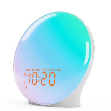Imagem de Despertador Wake Up Light JALL K8 com Simulação de Amanhecer - Ideal p