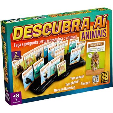 Imagem de Jogo De Tabuleiro e Cartas Descubra Ai Animais Grow