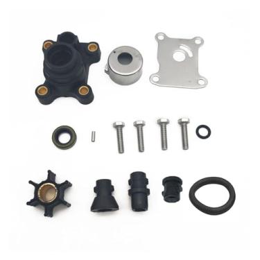 Imagem de Kit de reparo do impulsor da bomba de água, motor de popa compatível com Johnson Evinrude 8hp 9,9hp 15hp 1974-2007 394711 0394711 18-3327