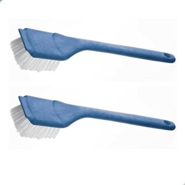 Imagem de Escova Lava Botas Longa Azul 45CM 2 unidades - PREVEOESTE, UNICA, U