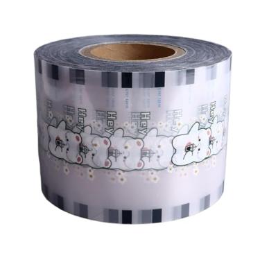 Imagem de GRCFUMO de 6,5 mm a 9,5 mm de chá de vedação de chá, rolos de plástico filme de vedação, filme de vedação de chá de leite para restaurantes de comida, lojas de chá de leite, lojas