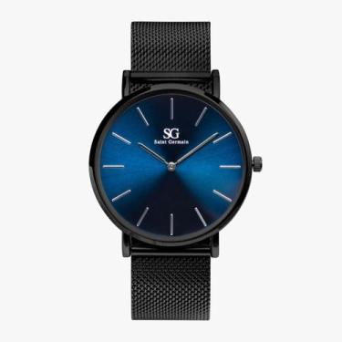 Imagem de Relógio Minimalista Masculino Azul Saint Germain Houston Full Blue 40m