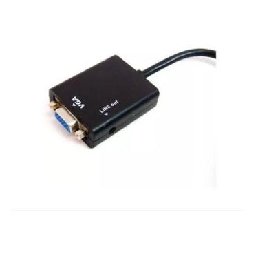 Imagem de Cabo Adaptador Conversor Hdmi Para Vga Com Saída P2 De Áudio - VIL