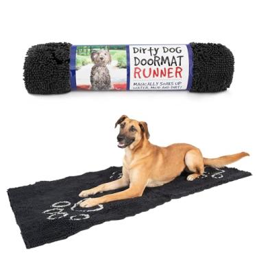 Imagem de Dog Gone Smart Pet Products Capacho para cachorro sujo, corredor, tom preto com cinza claro