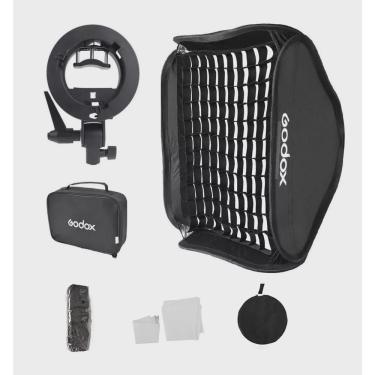 Imagem de Softbox 60x60 Cm p/ Flash Speedlite Universal Com Grid