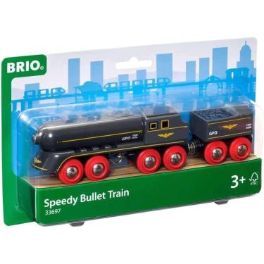 Imagem de Brio World - Trem Bala Veloz Brinquedo Trem 2 Peças p/ Crianças 3 +, Vermelho