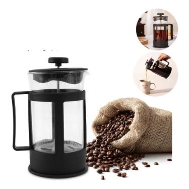 Imagem de Cafeteira Francesa Prensa Café Leite Cremoso 350ml Cremeira Cor Preta