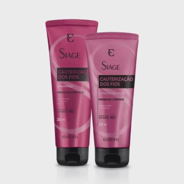 Imagem de Kit Eudora Siage Cauterização dos Fios Shampoo 250ml + Condicionador 200ml