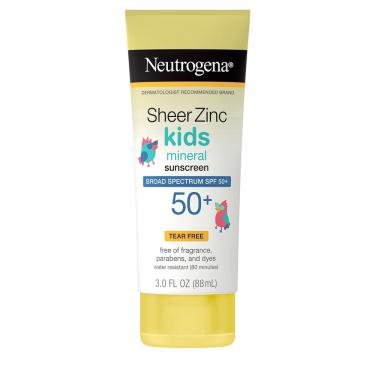 Imagem de Protetor solar Neutrogena Kids Sheer Zinc Oxide Lotion spf 50 + 90mL