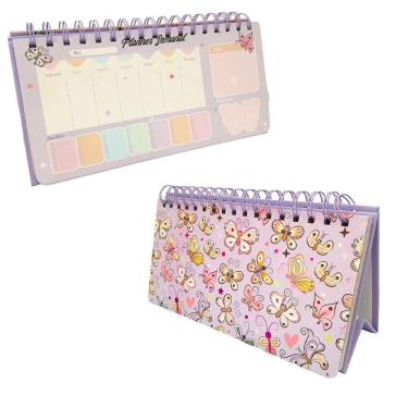 Imagem de Agenda Planner Semanal Borboletas 52 Páginas Capa 2- Quanhe