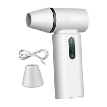 Imagem de Ｂｅｓｇａ Mini Mini Ventilador de alta velocidade Fan de 6 engrenagem Snovador de neve portátil de carro ajustável para computador de resfriamento, Branco