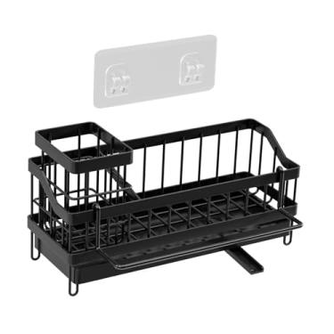 Imagem de Bothyi Pia de cozinha Organizador de esponja Plano de pano pendurado Gadget Brush Pia de secagem rack para banheiro, sabão de prato, pia de pia