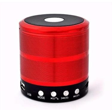 Imagem de Caixinha de som Bluetooth, Multicores, com Controle de Modo, Portátil (vermelho)