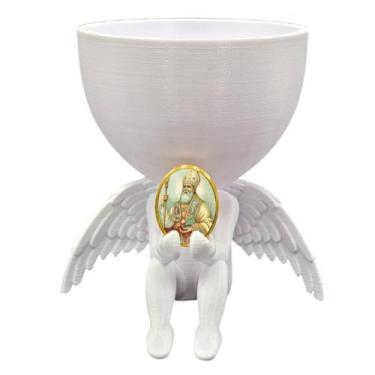 Imagem de Anjo da Guarda Anjinho Santo Agostinho Vasinho Decoração - Point da Fe