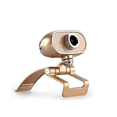 Imagem de Webcam 1080p HD Laptops e desktop microfone integrado com microfone duplo para PC, clipe giratório flexível para laptops e desktop, preto, adequado para equipamentos de computador doméstico