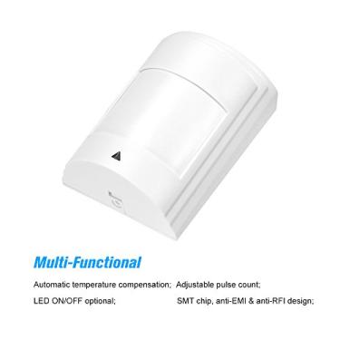 Imagem de Wired PIR Motion Sensor de movimento amplo Passivo Detector infravermelho de alarme de ladrões de alto desempenho para segurança da varanda de segurança corredores de janela