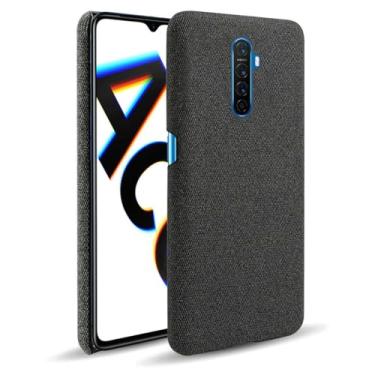 Imagem de Capa para OPPO X2 PRO,Capa desenhada em lona,Case Protetora Ultrafina com Empunhadura Macia,Design em Tecido Antichoque e Antiarranhões-Black