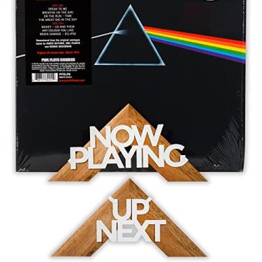 Imagem de Tapeera Suporte de parede de vinil Now Playing – Sem furadeira – Acessórios de suporte de disco de vinil de madeira – Up Next Display LP prateleira flutuante – Moldura de álbum para disco de vinil sem parafuso (2 suportes)
