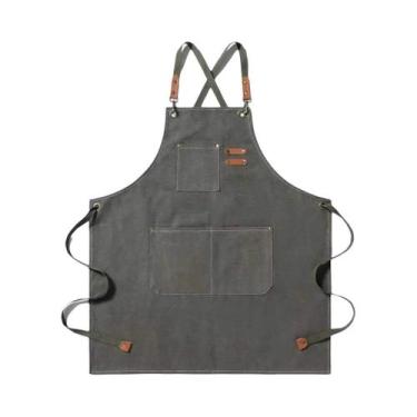 Imagem de Avental de Cozinha de Lona - Moda Feminina para Restaurante, Jardim e 