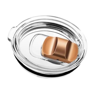 Imagem de Tampa de caneca de substituição deslizante magnética compatível com canecas Ember de primeira e segunda geração, 293 g, à prova de respingos, (cobre