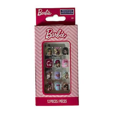 Imagem de Unhas Postiças Adesivas Infantil Barbie - Townley NY