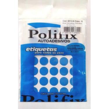 Imagem de ETIQUETA ADESIVA P/CODIFICAÇÃO DIÂMETRO 19MM na cor azul POLIFIX BT 35