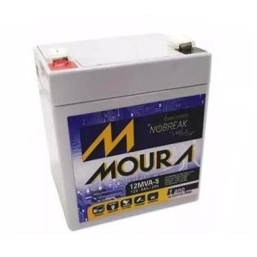 Imagem de Bateria selada para nobreak 12V 5Ah, Modelo 12MVA-5  MOURA