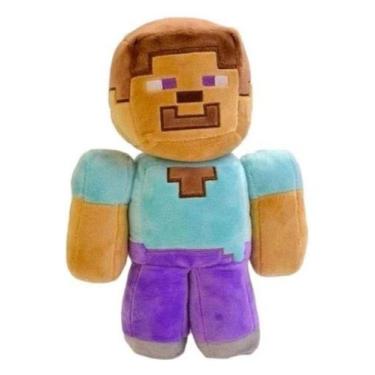 Imagem de Pelúcia minecraft antialérgico com 25 cm importado - sem marca, Roxo c