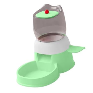 Imagem de Generic Alimentador automático para animais de estimação com janela visível para cães e gatos, alimentador de comida para gatos e dispensador de água para, Verde